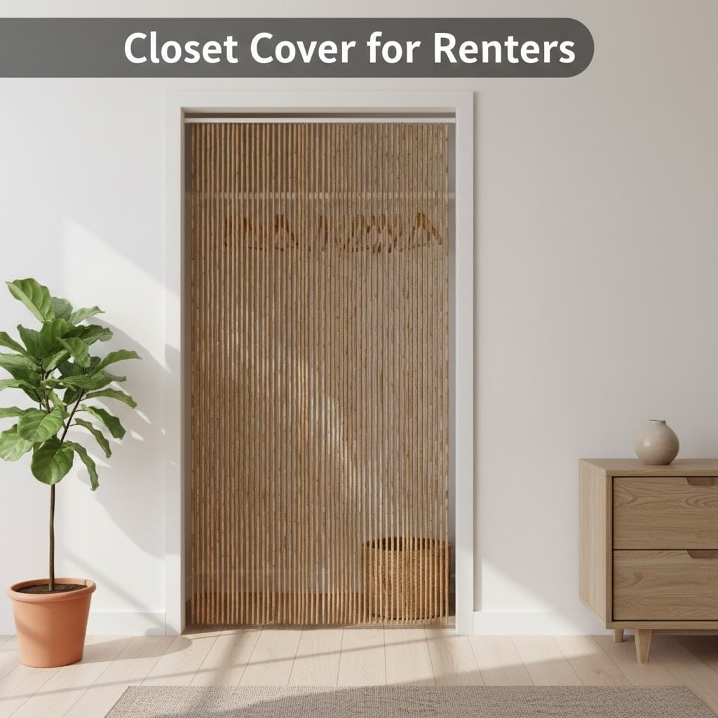 Closet cover for renters