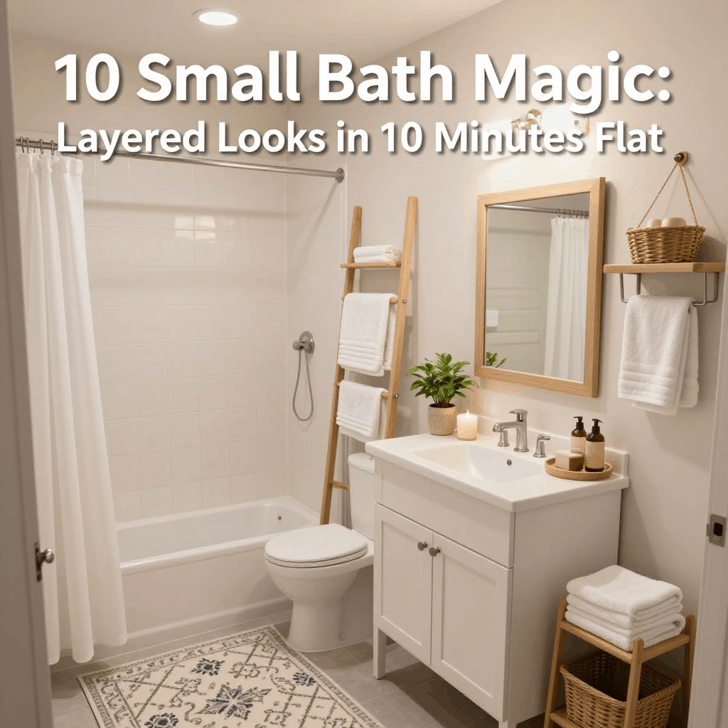 10 Small Bath Magic: Layered Looks in 10 Minutes Flat