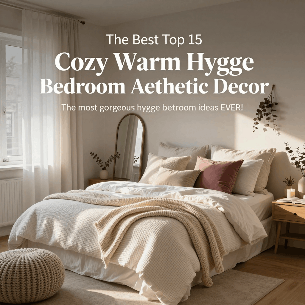 The Best Top 15 Cozy Warm Hygge Bedroom Aesthetic Decor EVER!​