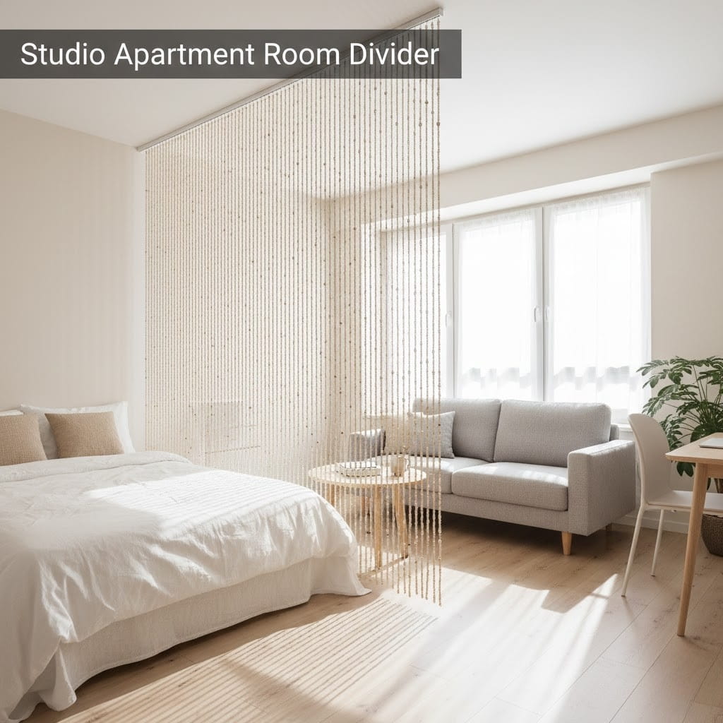 Studio apartment room divider