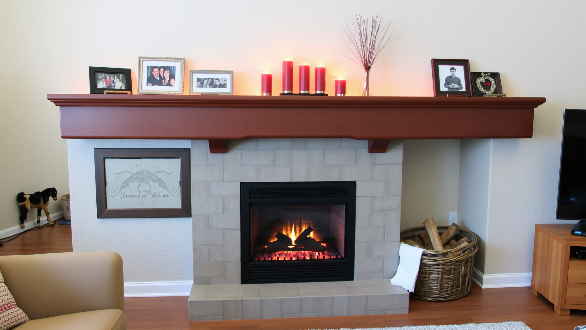 4. A Cozy Fireplace