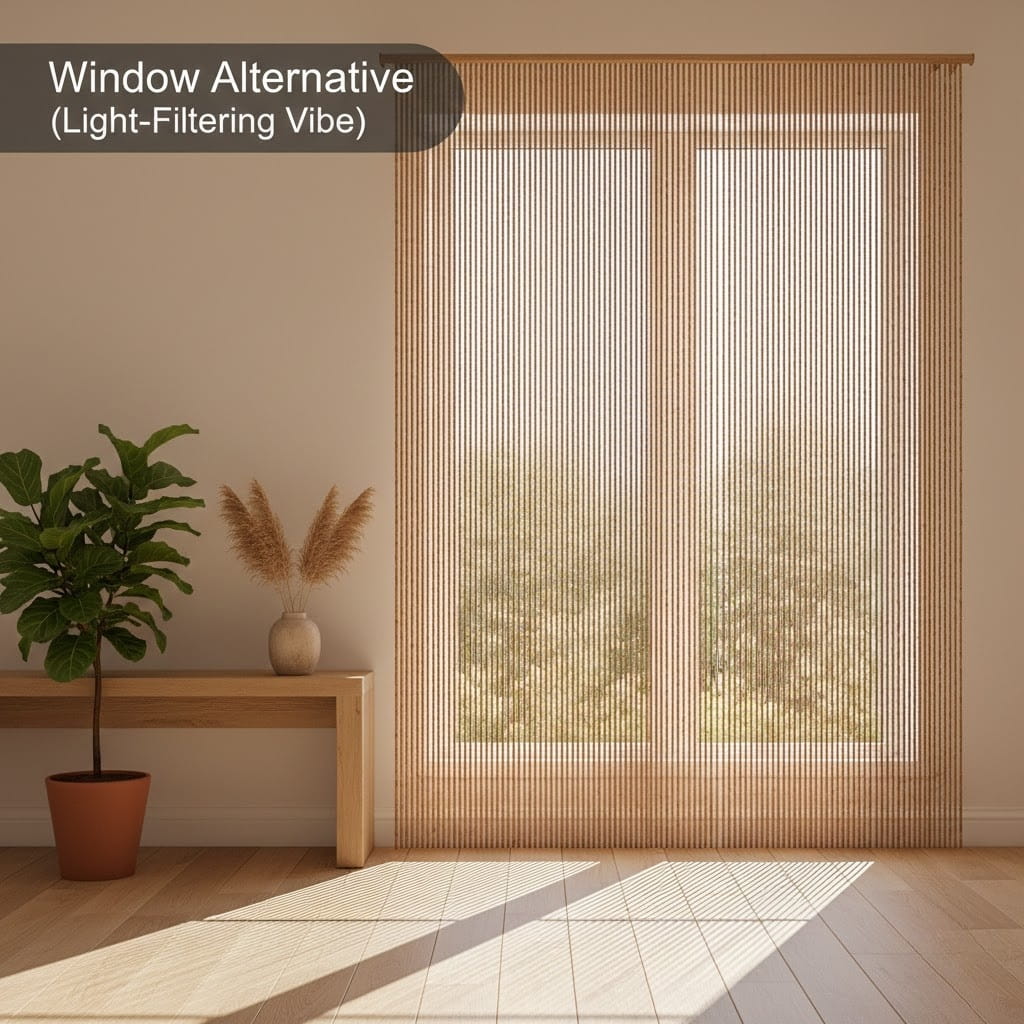 Window alternative (light-filtering vibe)