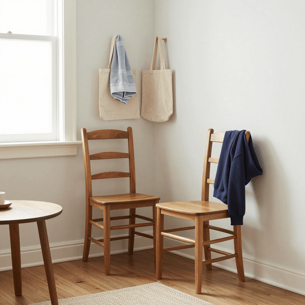 Ladderback Chair Storage