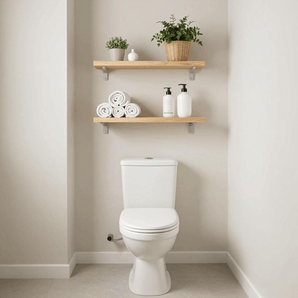 Over-Toilet Triple Shelves