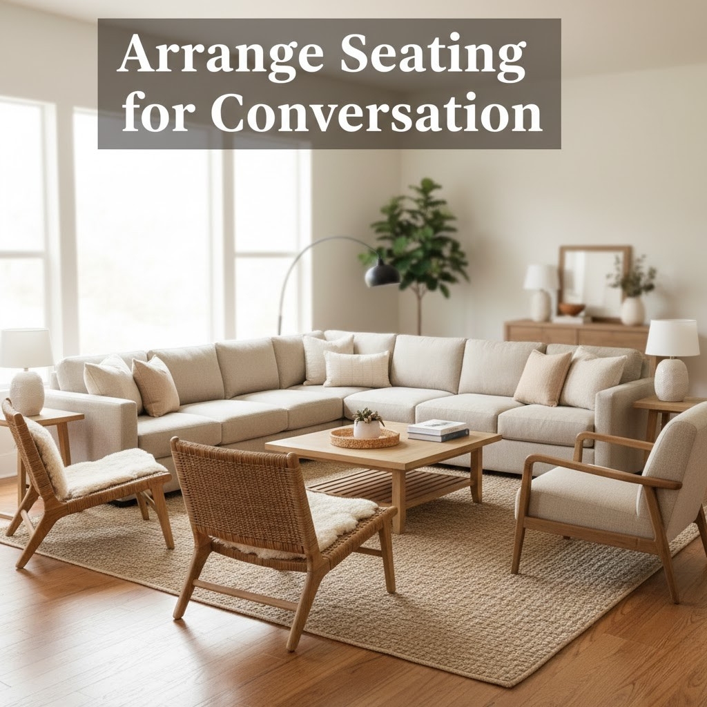 Arrange seating for conversation
