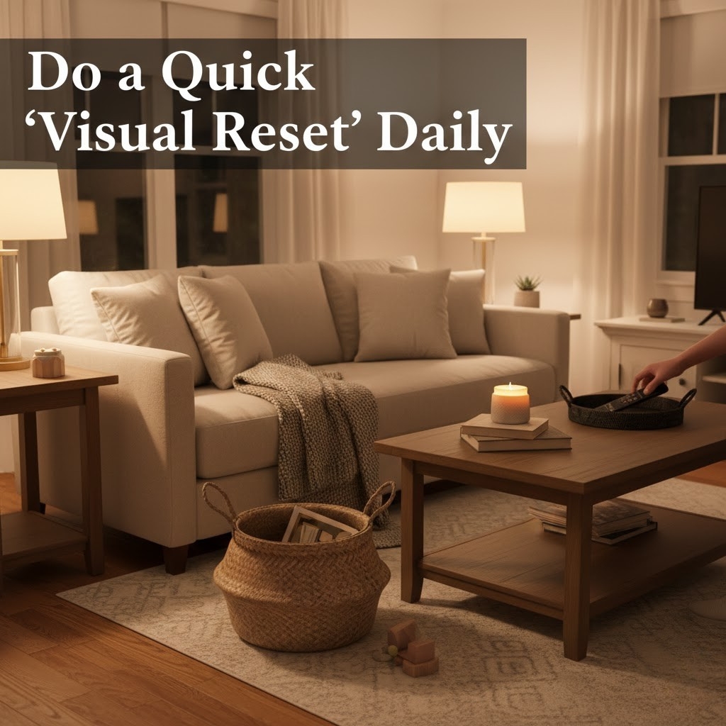 Do a quick “visual reset” daily