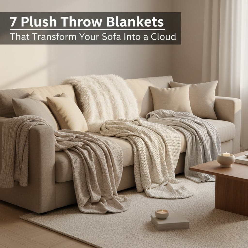 7 Plush Throw Blankets That Transform Your Sofa Into a Cloud