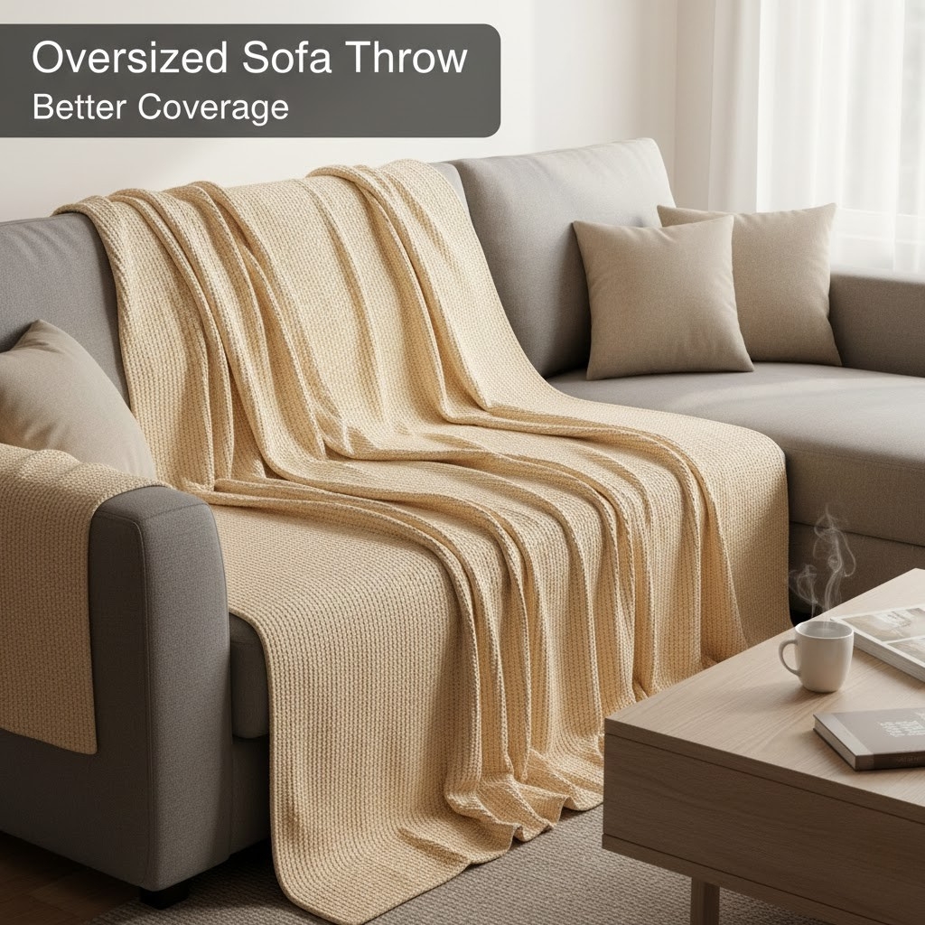 Oversized Sofa Throw (Better Coverage)
