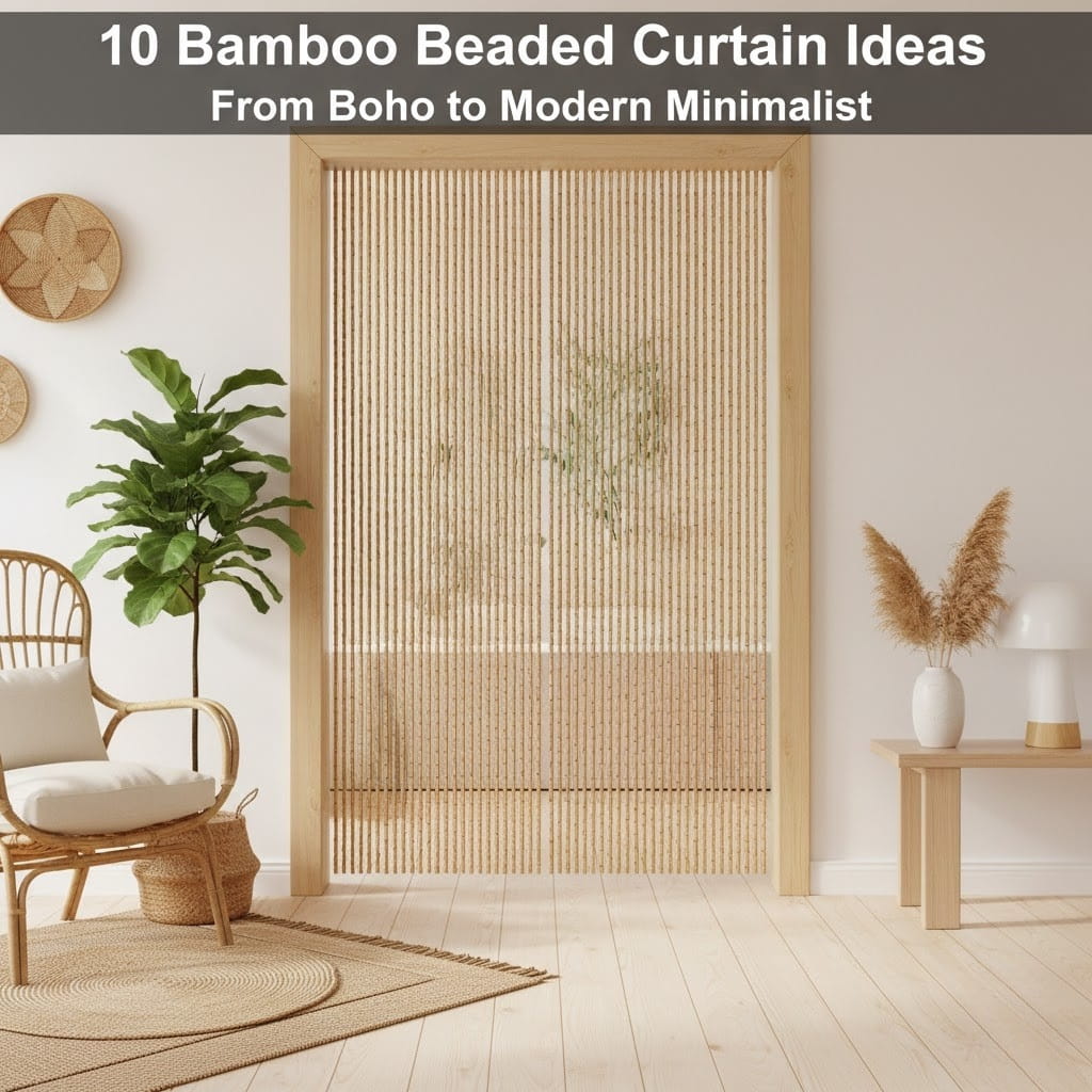 10 Bamboo Beaded Curtain Ideas: From Boho to Modern Minimalist
