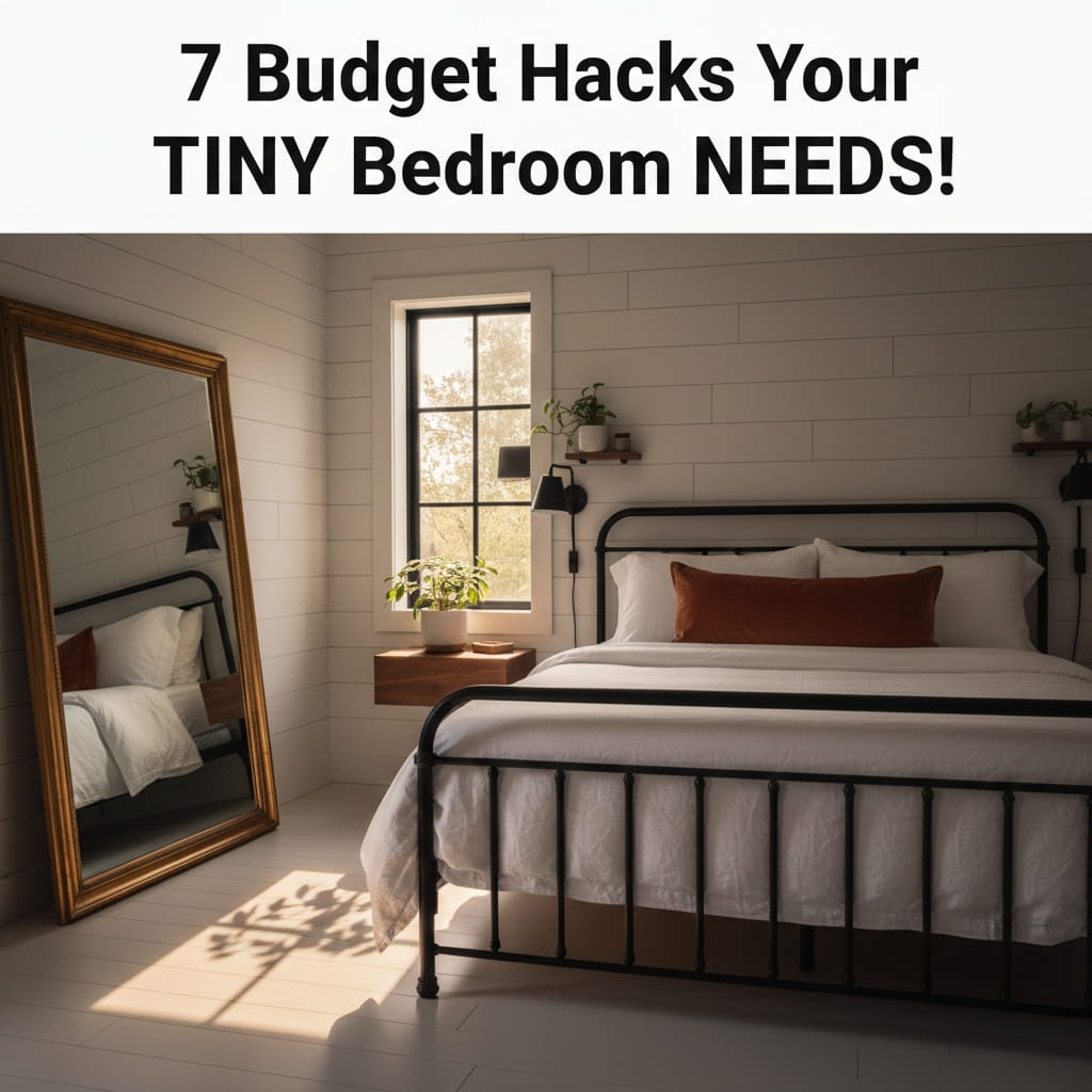 7 Budget-Friendly Ways to Make Your Small Bedroom Feel Bigger & Stylish