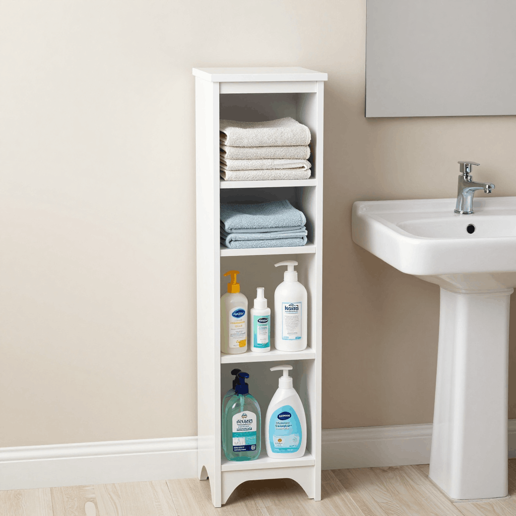 Use a Tall Bathroom Cabinet