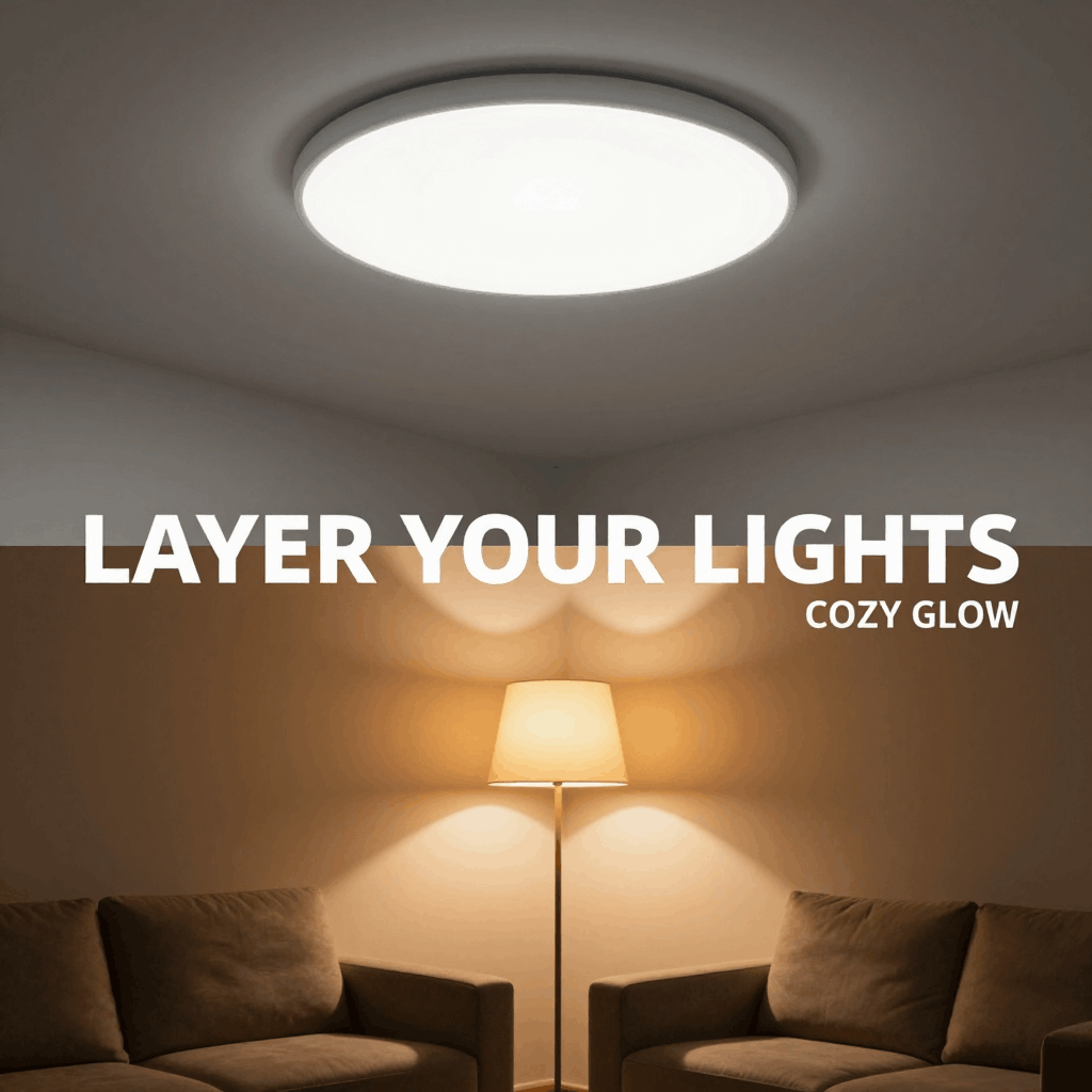 Layer your lighting (not just one big light)