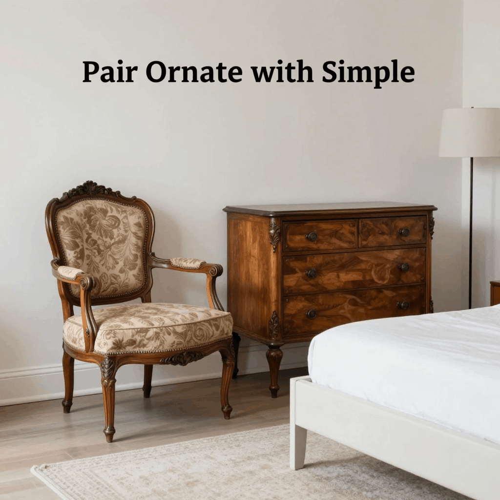 Pair ornate with simple