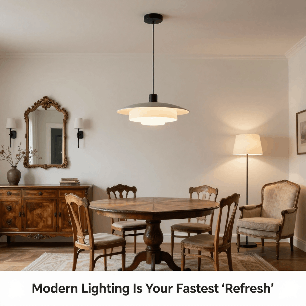 Modern lighting is your fastest “refresh”