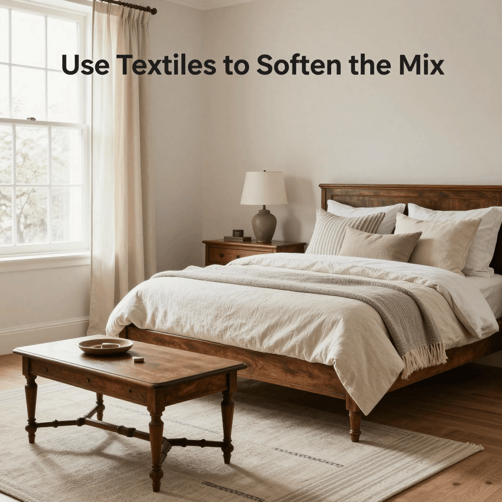 Use textiles to soften the mix