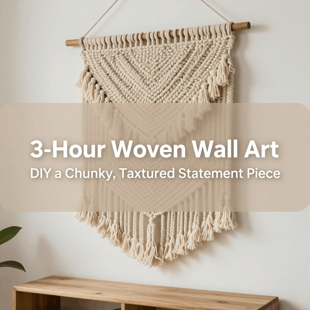 3‑Hour Woven Wall Art: DIY a Chunky, Textured Statement Piece