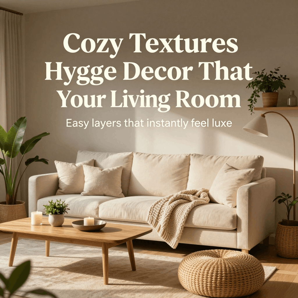Cozy Textures: Hygge Decor That Transforms Your Living Room