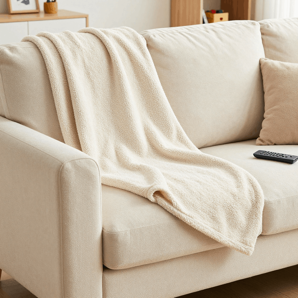 Boucle Sofa Throw