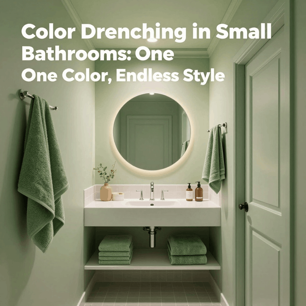 Color Drenching Your Bathroom: Complete Walls, Ceiling & Trim Guide