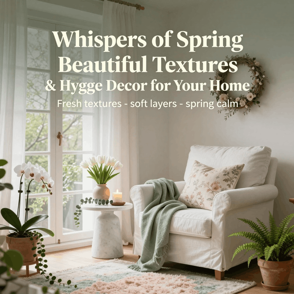 Whispers of Spring: Beautiful Textures & Hygge Decor for Your Home​