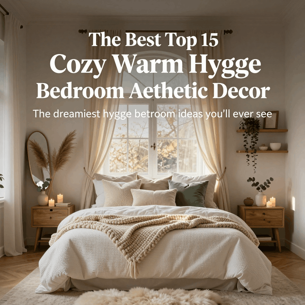 The Best Top 15 Cozy Warm Hygge Bedroom Aesthetic Decor​
